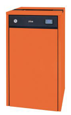 FERROLI NATURFIRE 30 caldera de pellets de 29 kw, de 94,5% de rendimiento ,volumen depósito de 68 kg.