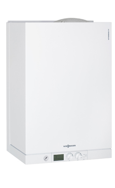 VIESSMANN VITODENS 111-W B1LB de 35 KW  (interacumulador de 46 litros integrado) con valvuleria y kit extrac.