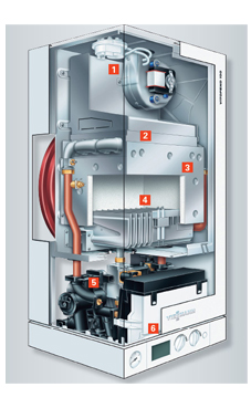 VIESSMANN VITOPEND 100-W WH1D de 24 KW con valvuleria y kit extrac.