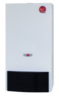 WOLF CGG-1K 28  de 28 KW, con conexiones hidráulica y salida de humos horizontal
