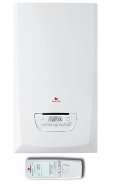 SAUNIER-DUVAL THEMAFAST CONDENS 30 CONTROL de 24,5-30,6 KW (calefacción y acs) con EXACONTROL E7R sistema Stard&Hot , con placa de conexiones y ventosa